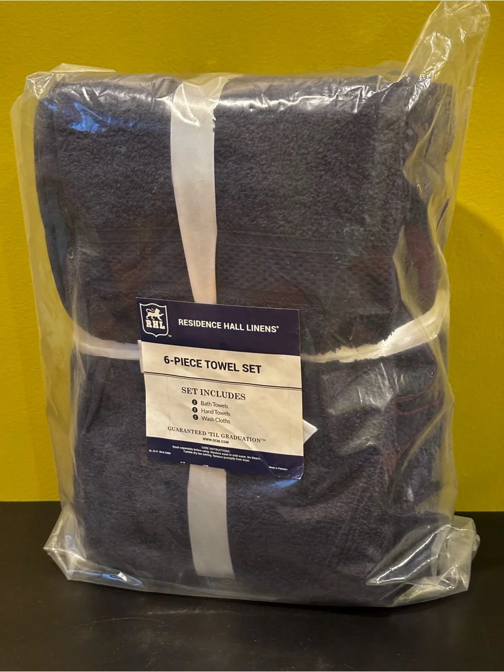 6-Piece Towel Set - Navy Blue